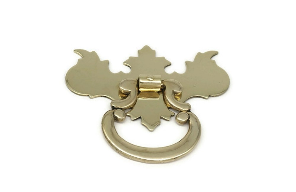 Chippendale Drawer Pull Single Post Drawer Pull Antique Drawer Ring Pull Small