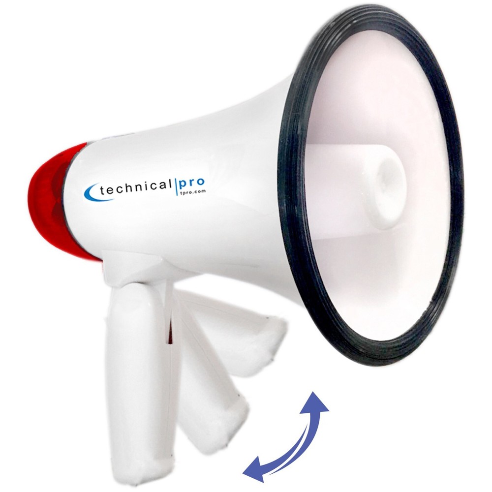Portable Megaphone Bullhorn PA System Siren Record Function Adjustable Volume