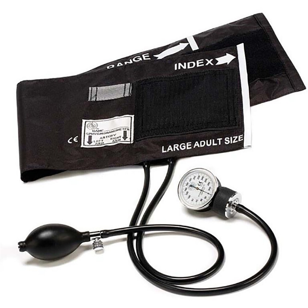 Aneroid Sphygmomanometer, Black Cuff
