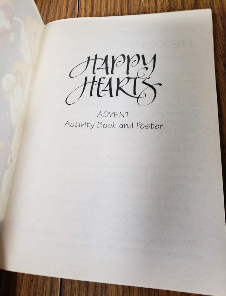 Happy Hearts Advent Childrens Activity Book Creative Communications