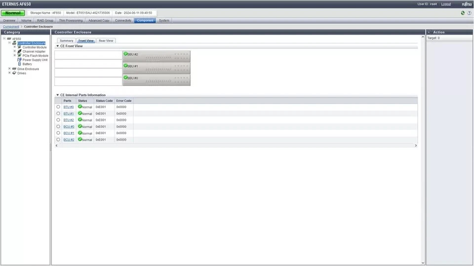 Fujitsu Eternus AF650 All Flash Array 3U Controller Enclosure FTS:ET651SAU