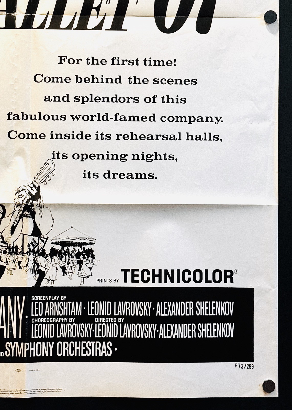 Bolshoi Ballet 67 (R-1973) Original One Sheet Movie Poster – Good **Musical**