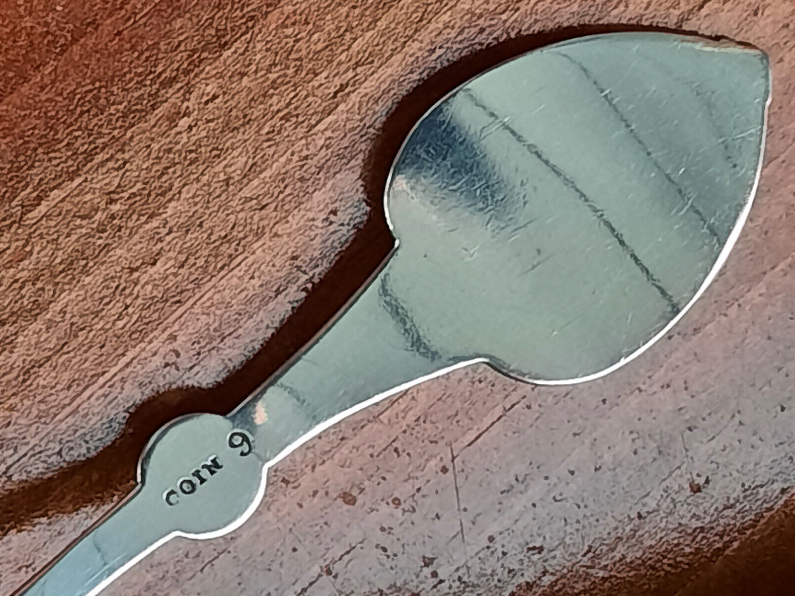 Coin Silver Knowles & Ladd Three Pronged Leaf & Berry Patrn Engraved Sauce Ladle