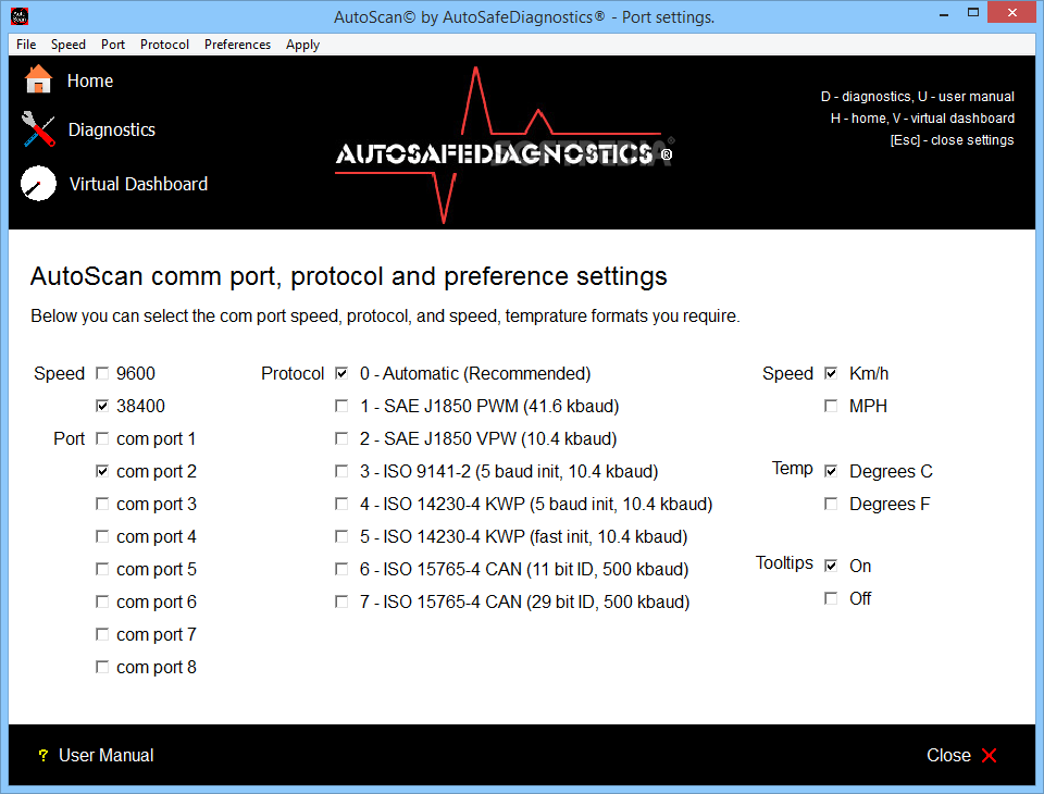 Autoscan Enhanced OBD2 EOBD Engine Diagnostic Software 4 all Vehicles Elm327