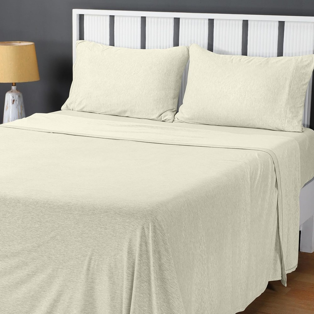 King Size Bedding Set - Knit Sheet Set (4-Piece)