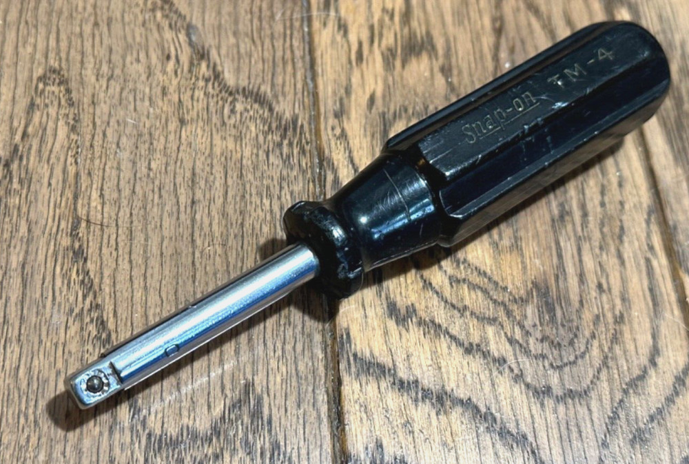 🇺🇸 Snap On Tools OCTO Grip 1/4 Socket Driver Spinner Screwdriver 6 Long Wrench