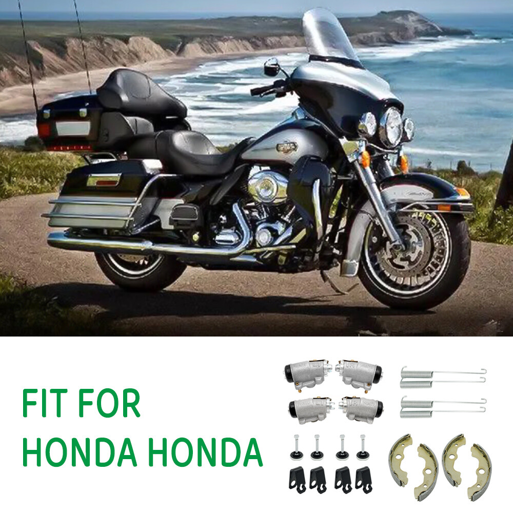 Front Brake Wheel Cylinders & Shoes Kit for Honda Rancher 350 TRX350 2000-2003