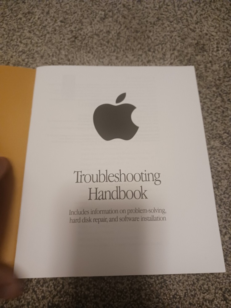 Troubleshooting Handbook For Mac Os 8.5 Only Handbook