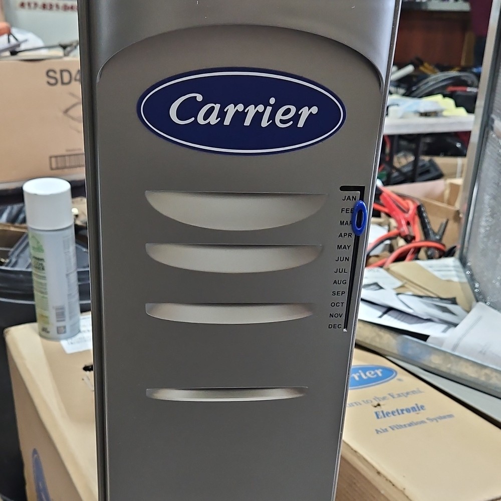 Carrier Electronic High Efficiency Electrostatic Console Air Purifier Silver