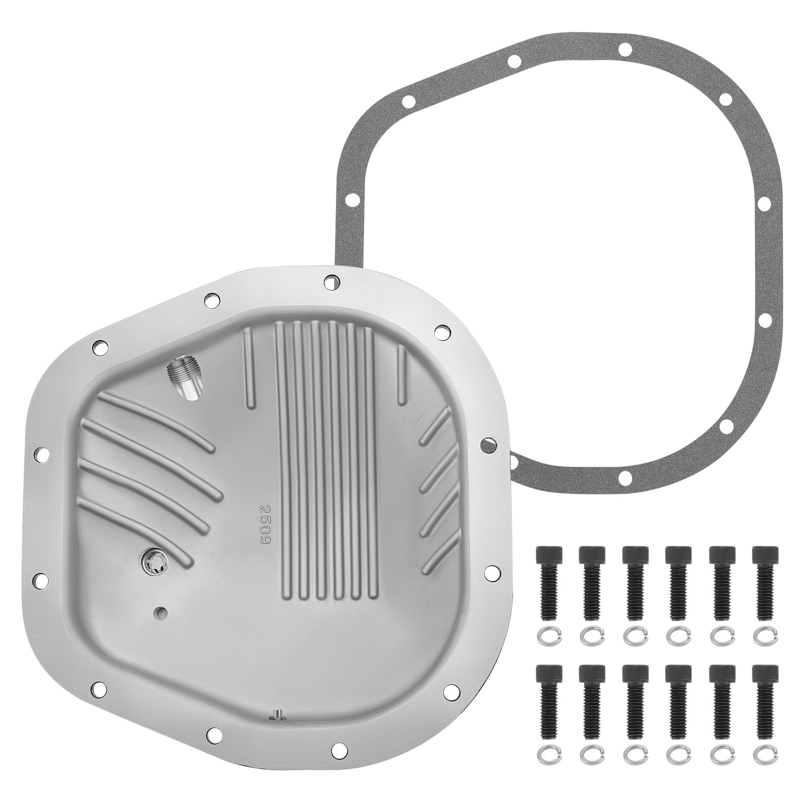 Black Rear Axle Differential Cover Fits For 1999-2024 Ford F-250 Super Duty