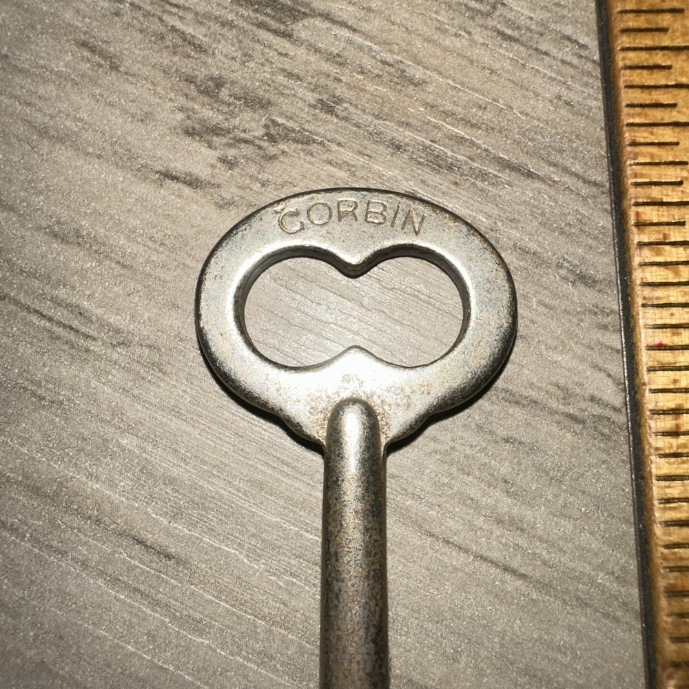Antique Corbin Skeleton Key Solid Barrel #DT41 Original