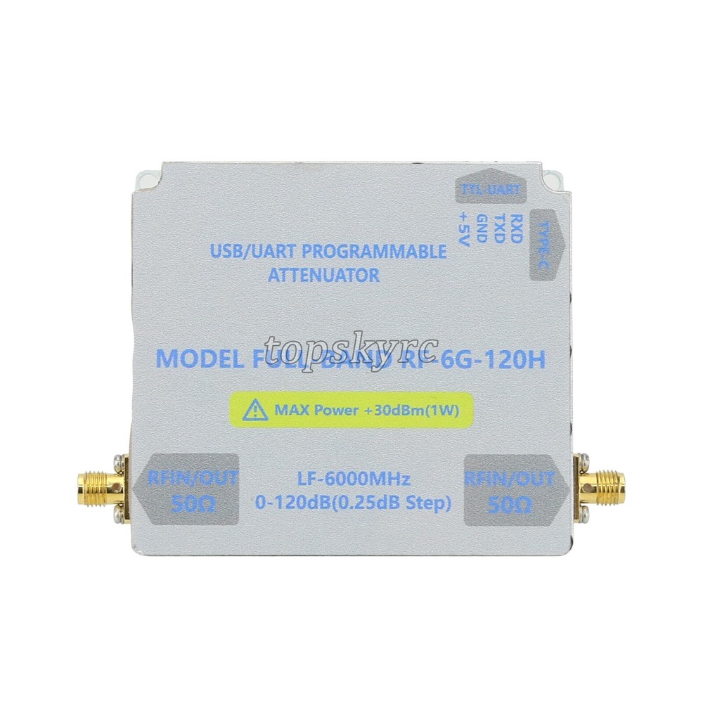 LF-6GHZ-120DB Bidirectional Digital Control RF Attenuator w/TFT Main Controller