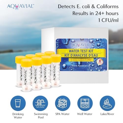 Water Testing Kit - 8 Pack for E. Coli and Coliform Bacteria Detection | 8-pack
