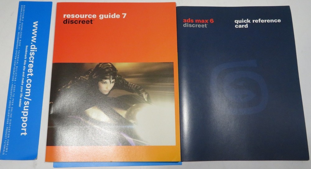 Autodesk 3DS Max 6 Discreet FULL Software & Resources Box 6 COM Upgrade - MAX R4