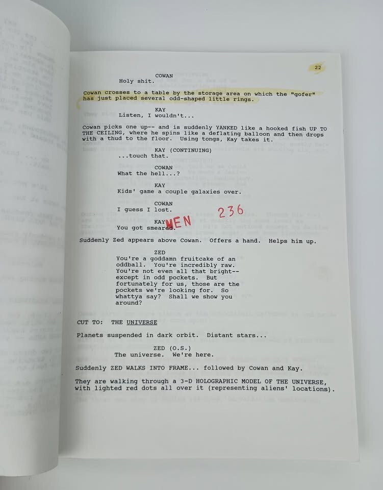Men In Black: Second Draft movie script from Art Illustrator