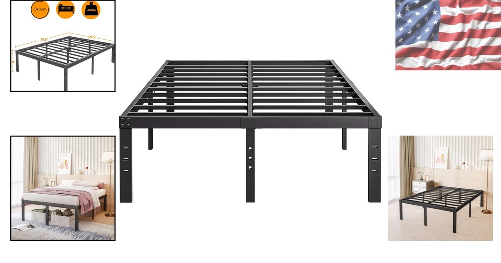 Queen Bed Frame with Under Bed Storage: Stylish & Stable Sleep Support