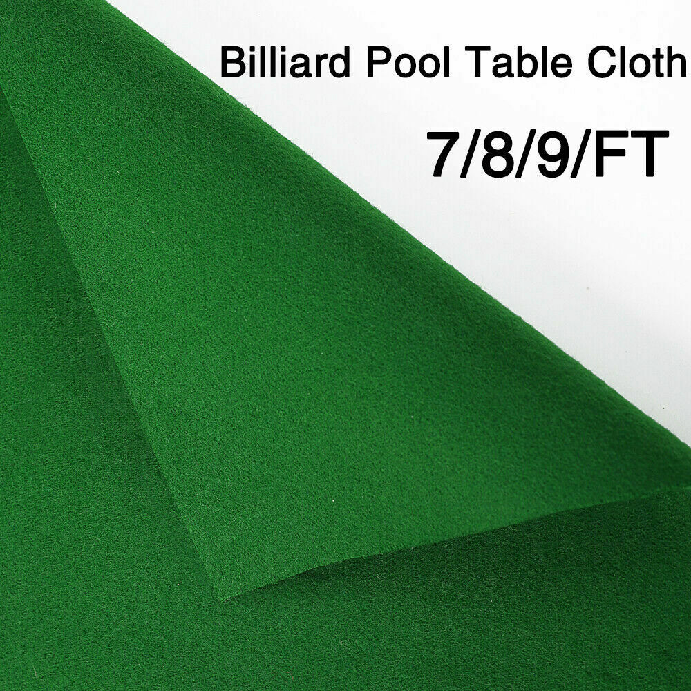 7/8/9ft Table Worsted Pool Table Cloth- Fast Billiard Felt w/ PRE-CUT RAILS