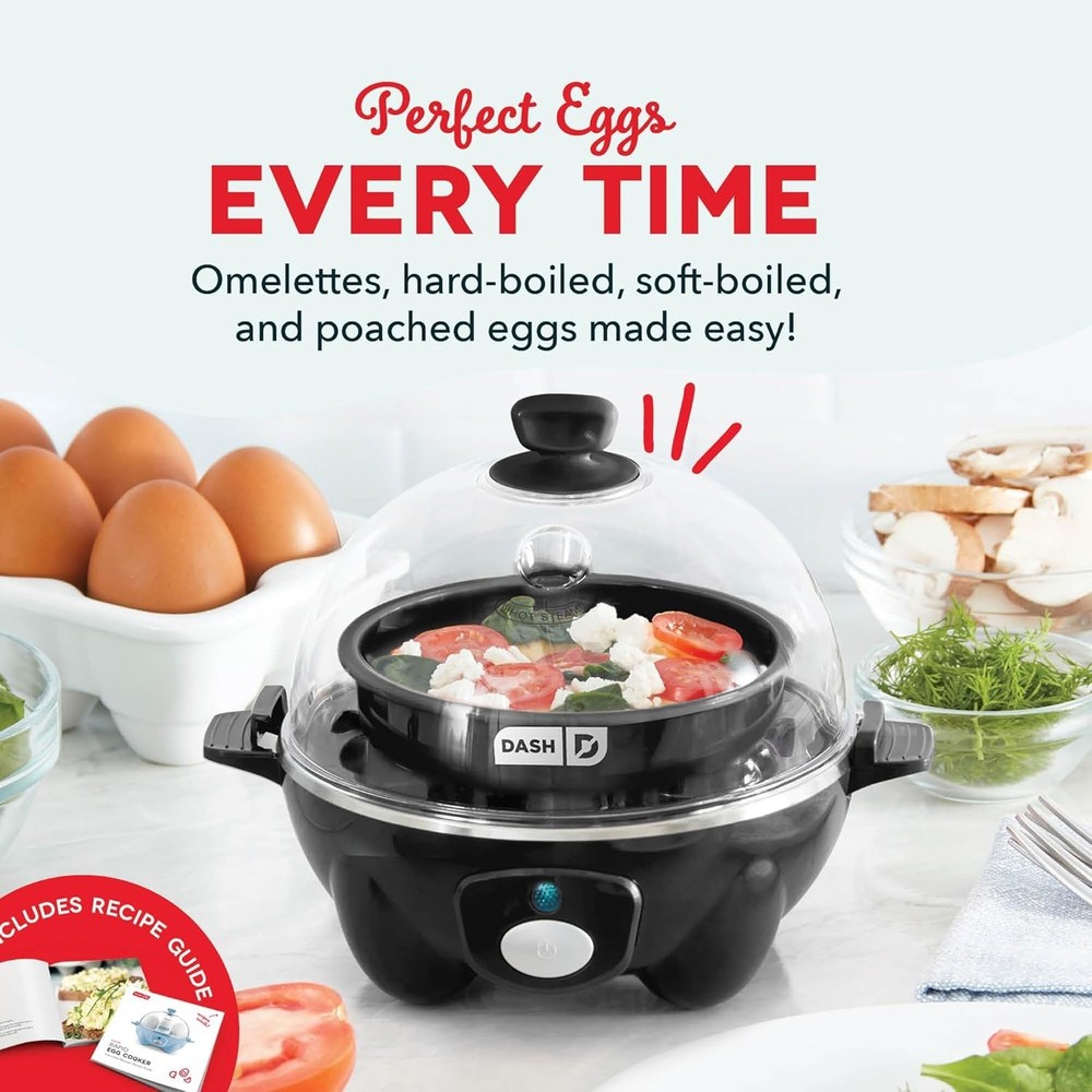 Dash Rapid Egg Cooker - Holds 7 Eggs Black