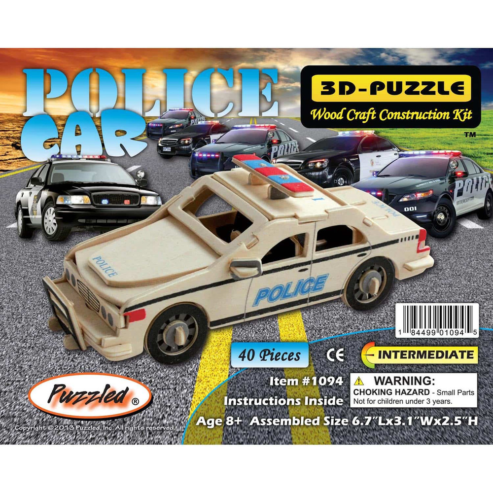Puzzled 3D Puzzle Police Car