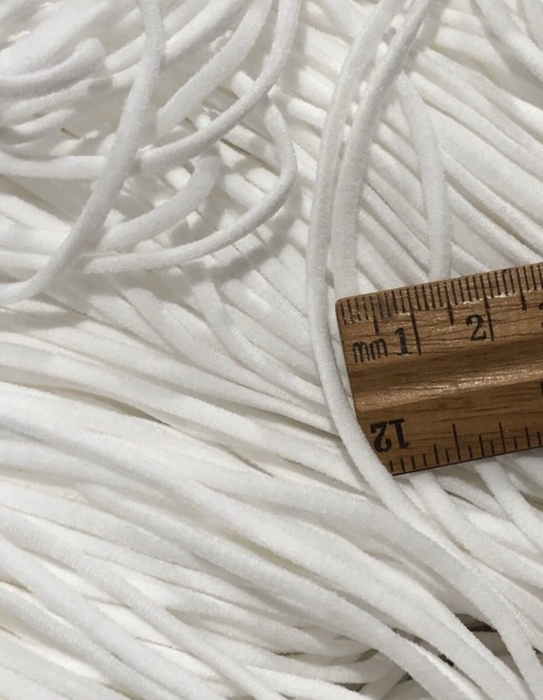 Elastic Cord, Face Mask Elastic, Soft Elastic, 100 Yards