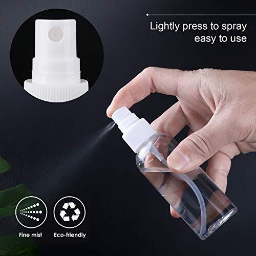 TRENDBOX 12 Pack Empty Transparent Plastic Fine Mist Spray 12 Pack - 60 ml