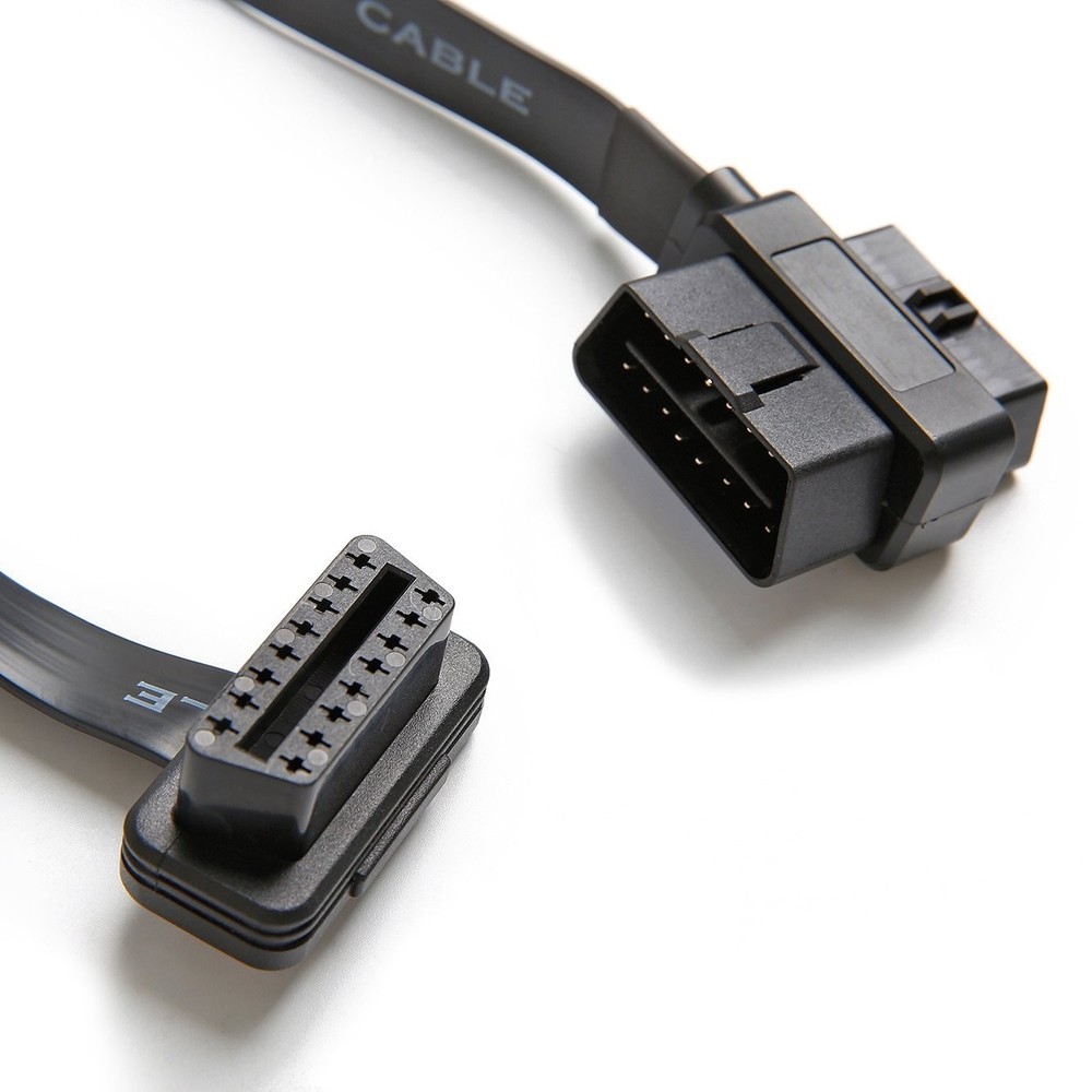Compact OBD II 16 Pin Splitter Extension - 2FT for Scan Tools and Diagnostics