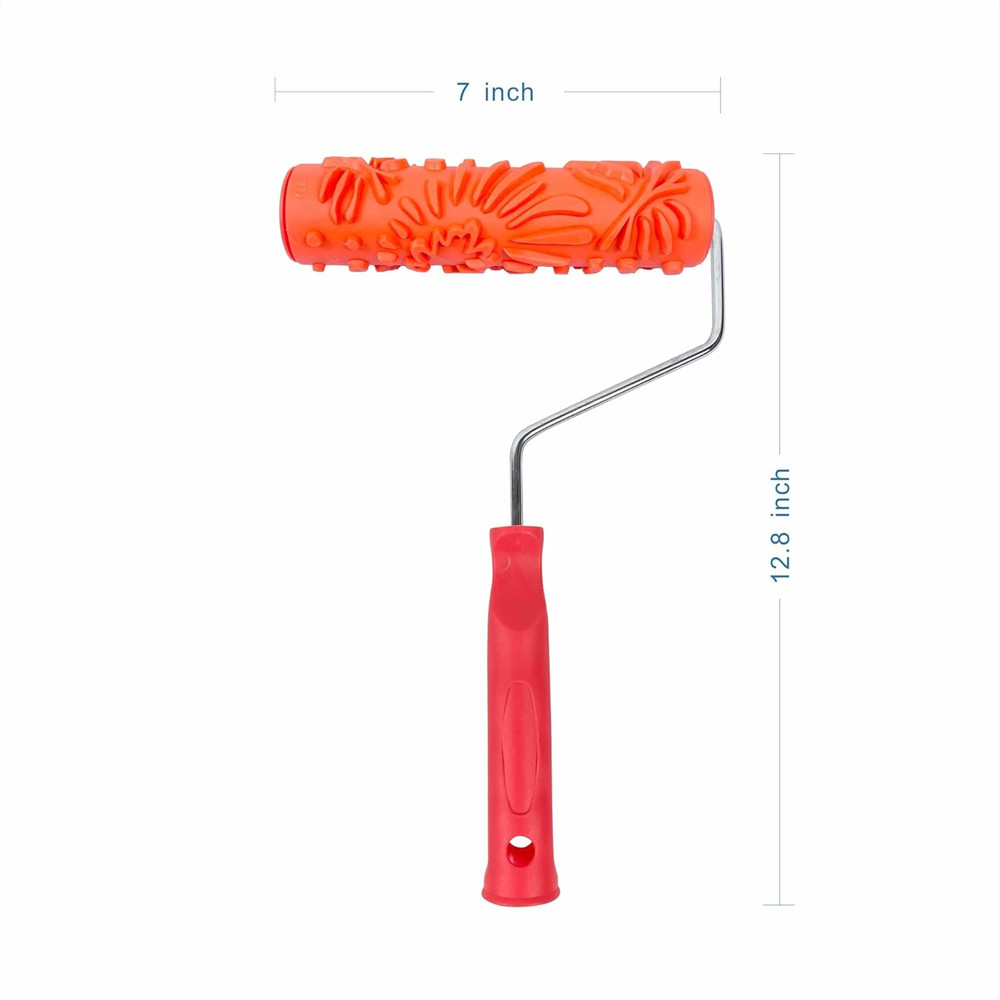 7'' Patterned Paint Roller for Wall Decoration Classic Brick Embossing Texture R