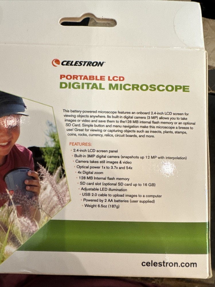 Celestron NEW LCD Portable Handheld Digital Camera Microscope Mini Scope 200x