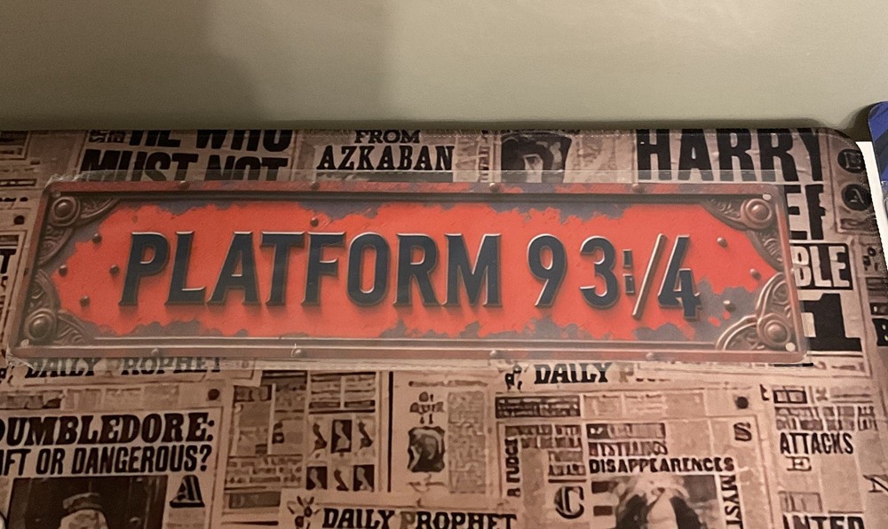 Harry Potter Platform Sign New