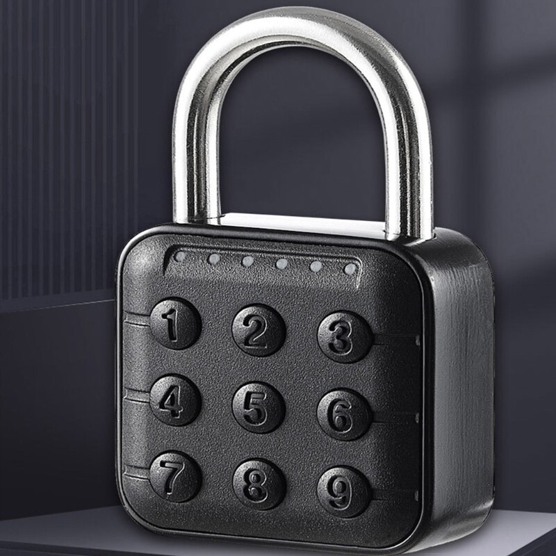 6 Digit Waterproof Code Padlock Combination Lock Keyless AntiTheft Padlock