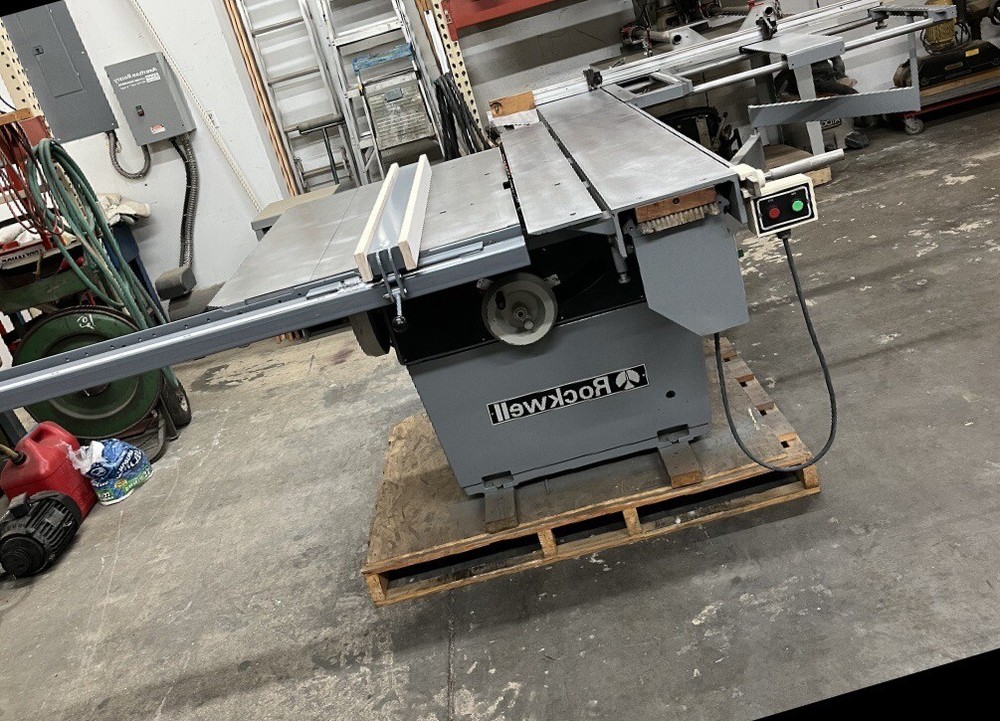 Preowned Rockwell 5’.5” Sliding Table Saw Model # RE-35