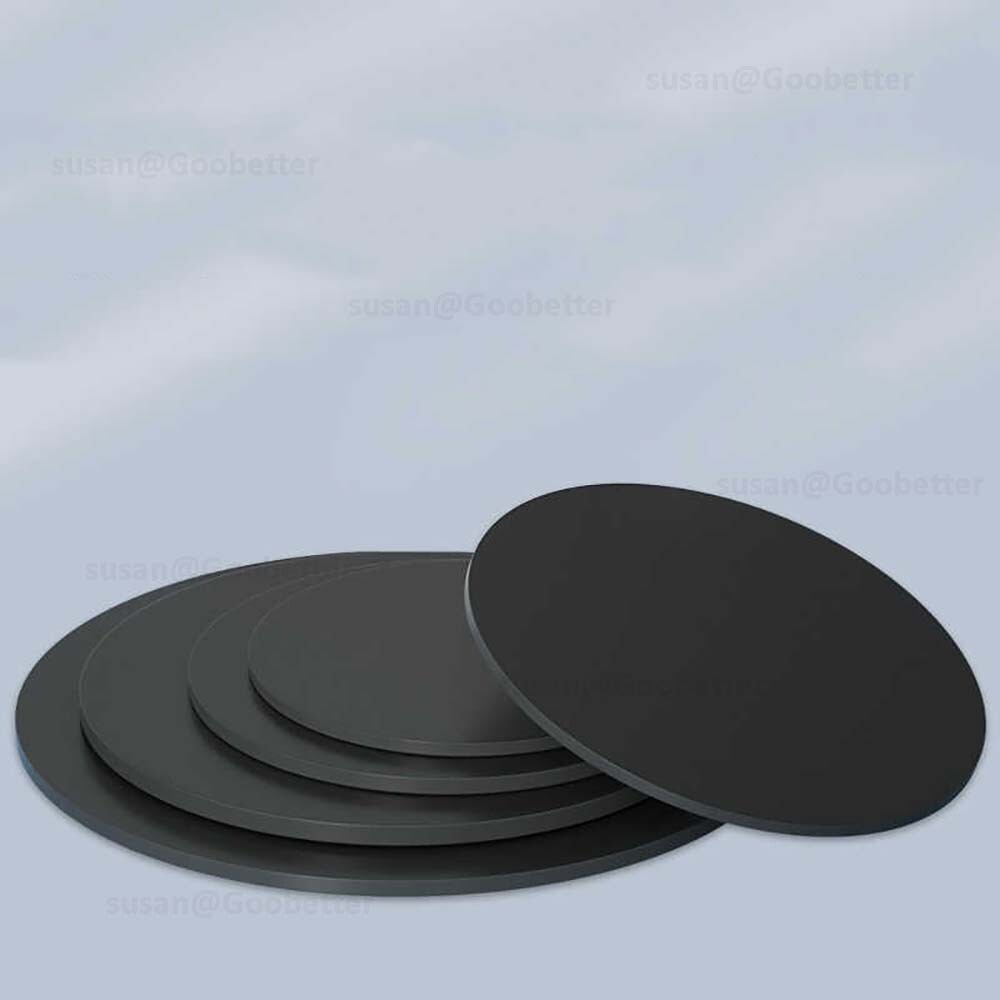 Circles Cut Disc Black PP Plastic Round Discs, Custom Sizes