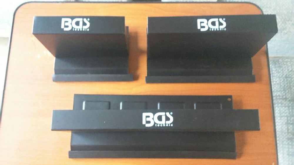 Magnetic tool shelf set.