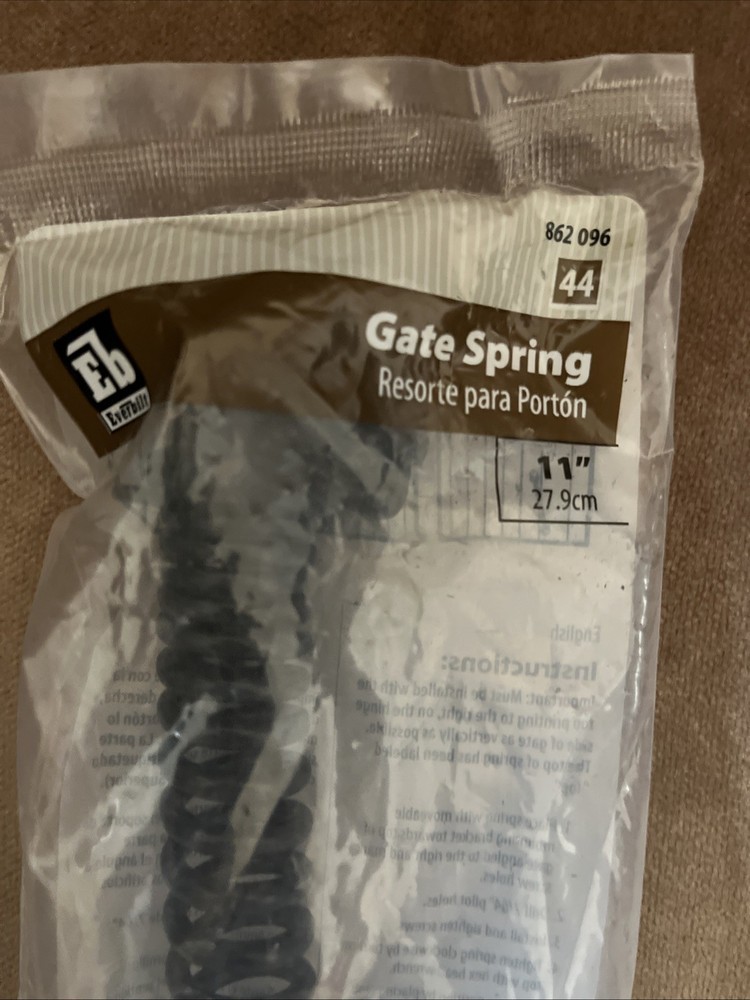 Everbilt 11 in. Black Gate Spring