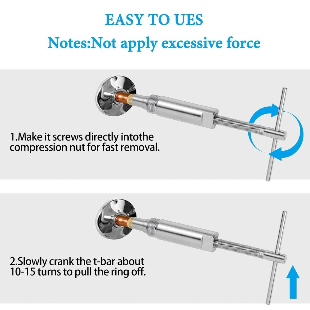 Compression Sleeve Puller and Sleeve Remover for 1/2 Inch Compression