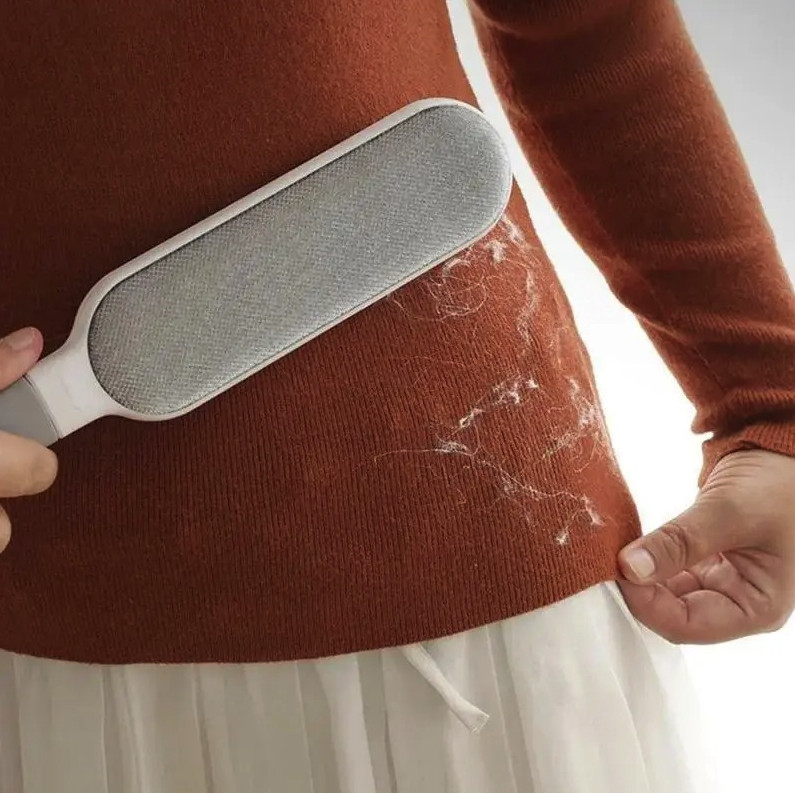 1pc Double-Sided Pet Hair Remover Lint Brush for Clothes Sofa Carpet - NEW