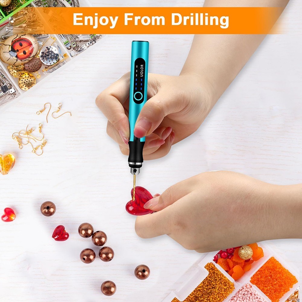 Small Pocket Drill Bit Set 10Pcs HSS Bits for Amber Walnut Jewelry Making