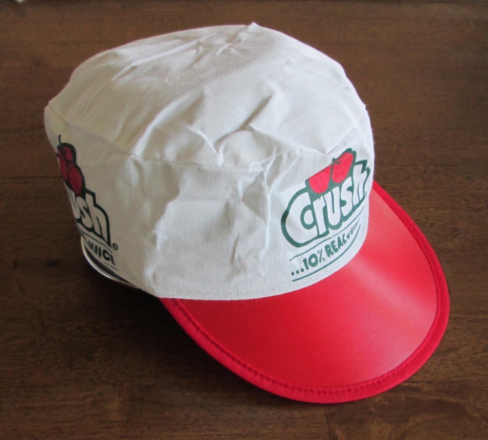 Vintage 1980's CHERRY CRUSH Soda Promotional PAINTER HAT      New Without Tags