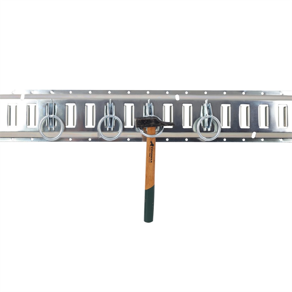 5ft Horizontal E-Track Tie-Down Rail Kit Trailer Tie Down System w/Ratchet Strap