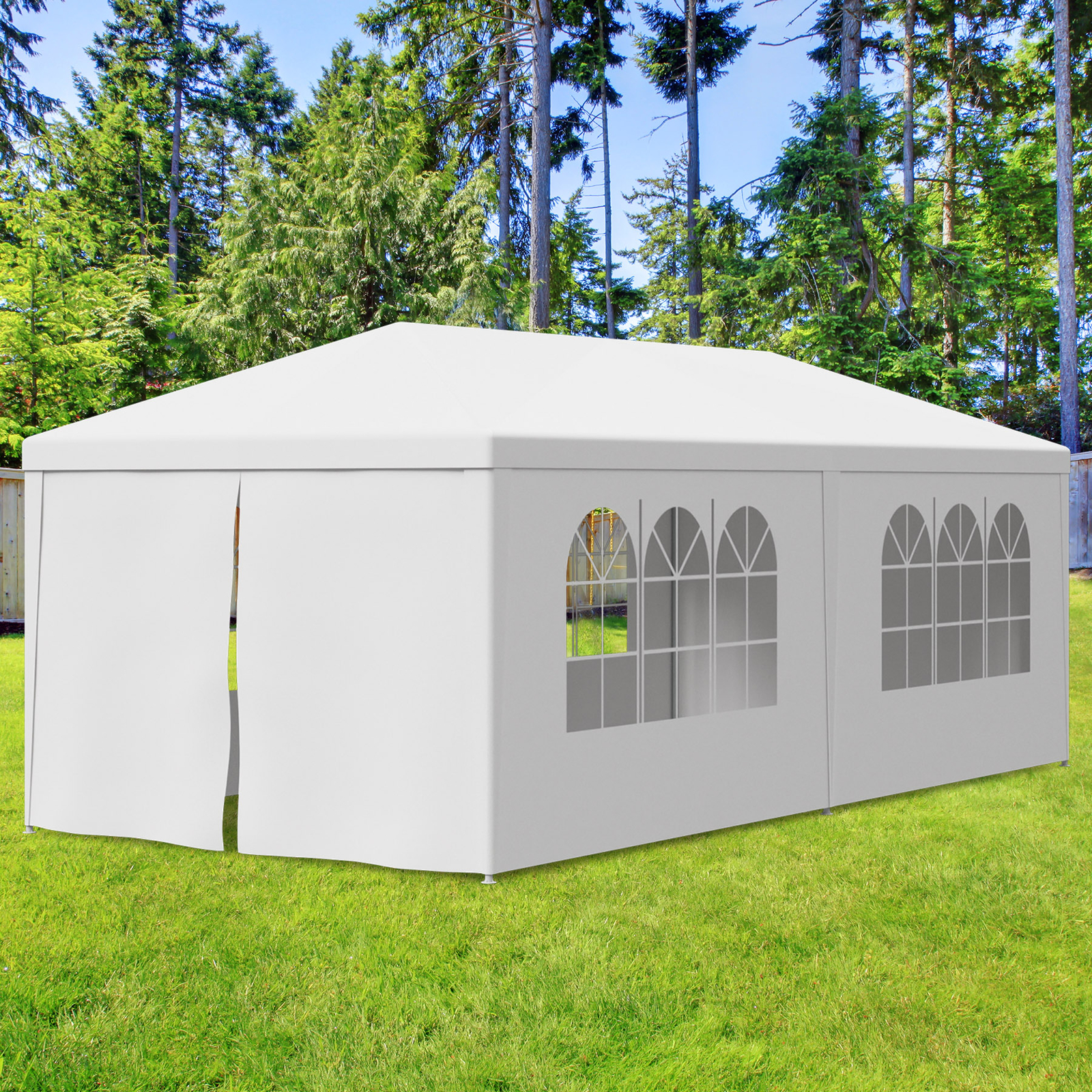 10X20 Outdoor Wedding Party Tent Gazebo Canopy w/Removable Sidewalls BBQ Events
