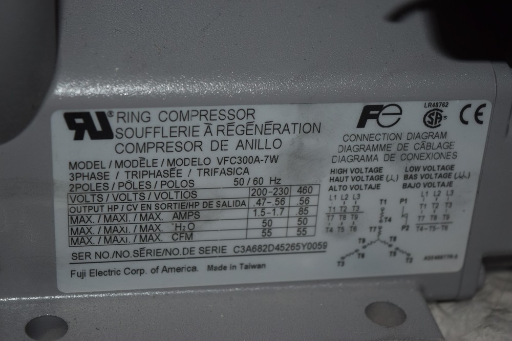 Fuji Electric VFC300A-7W Ring Compressor