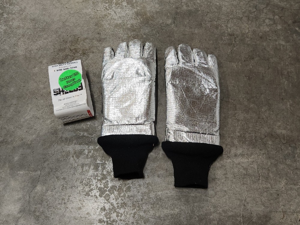 Small SHELBY FIRE DEPT FIREMAN FIREFIGHTER FIRE GLOVES PROXIMITY