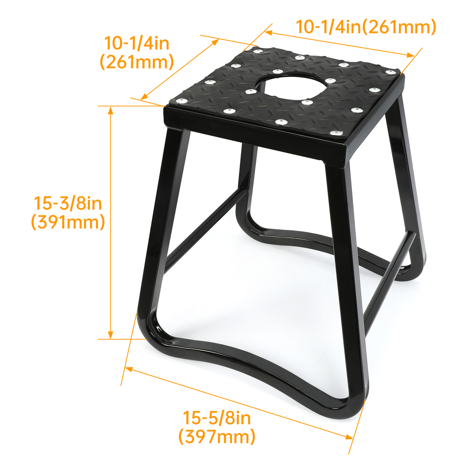 Motorcycle Motocross Dirt Bike Panel Stand 880 LBS Removable Black