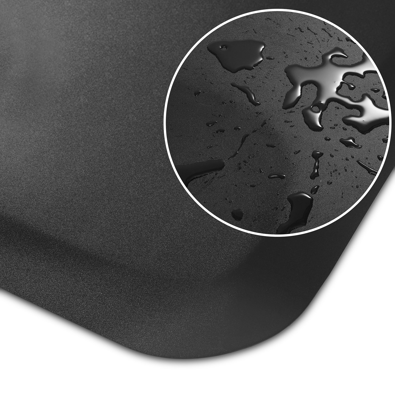 4' x 5' Hexagonal Anti-Fatigue Salon Barber Chair Floor Mat - 1" Thick