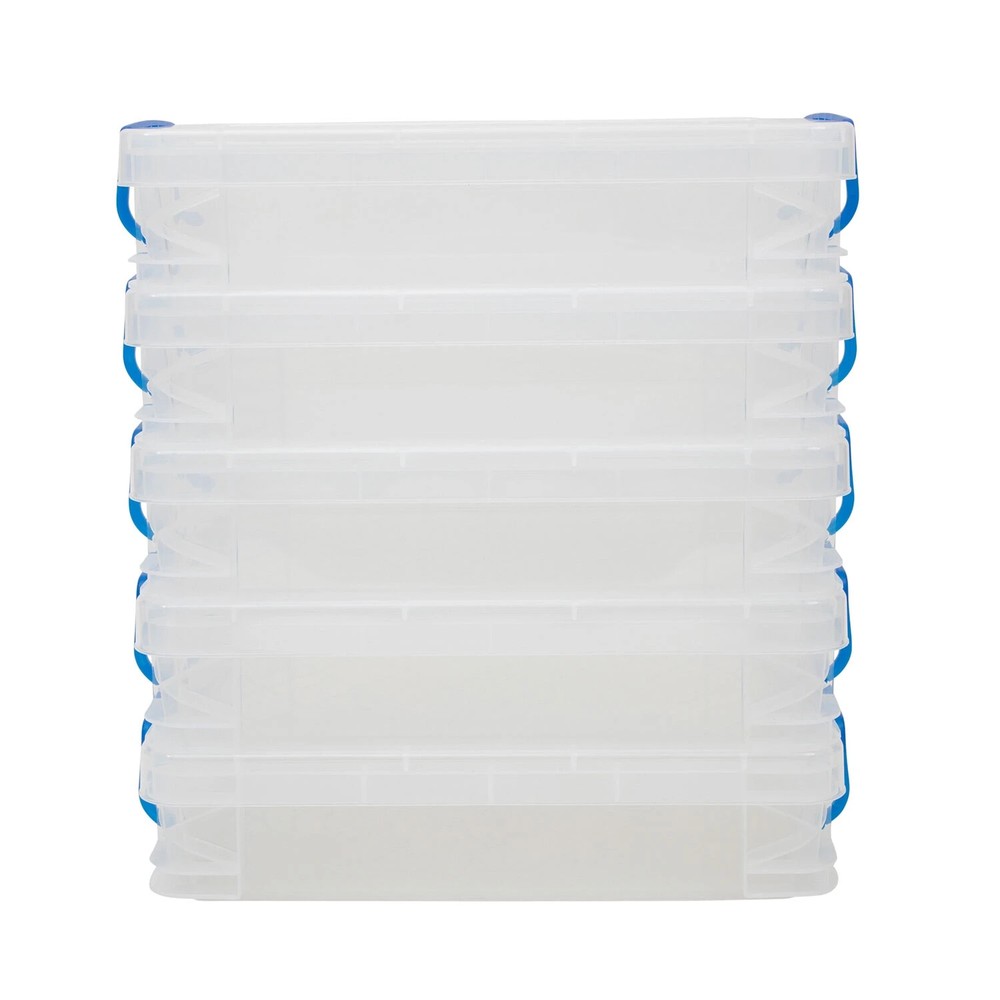 Super Stacker, Document Boxes, Clear, 5 Pack