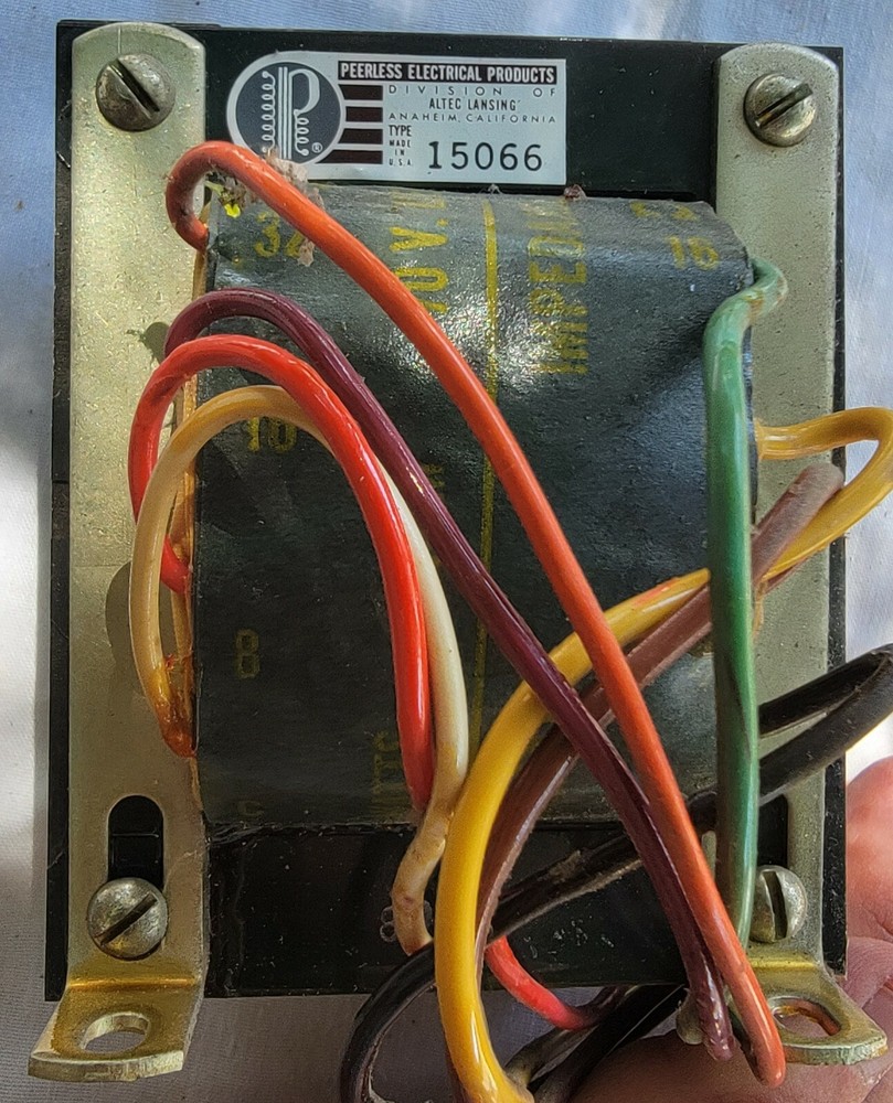 ALTEC LANSING PEERLESS TRANSFORMER MODEL 15066