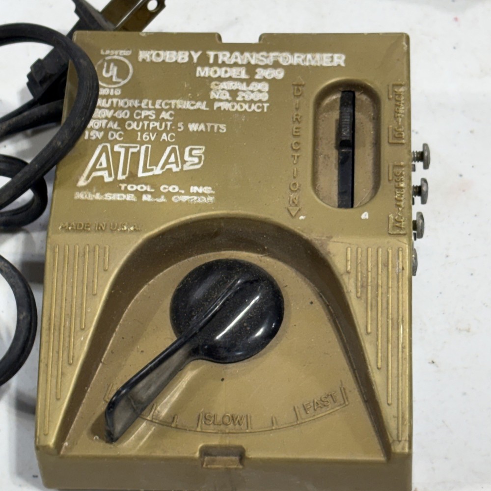 Vintage ATLAS Hobby Transformer Model 269 Model Train Controller