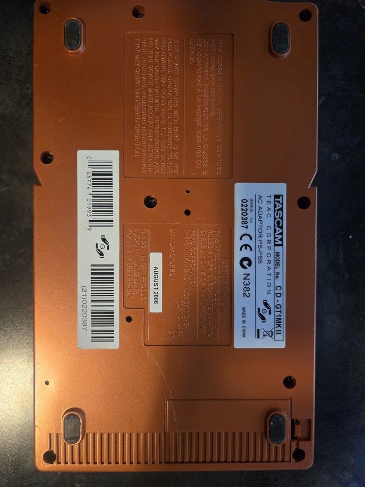 Tascam Cd-gt1mk II