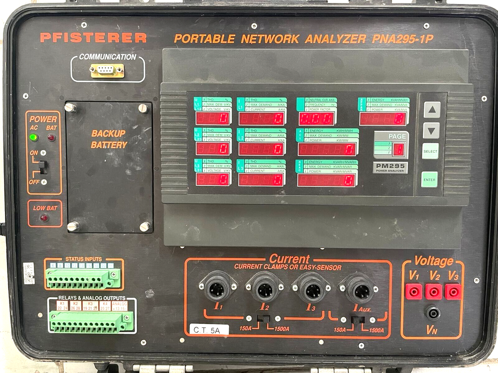 PFISTERER PORTABLE NETWORK ANALYZER PNA295-1P/PM295