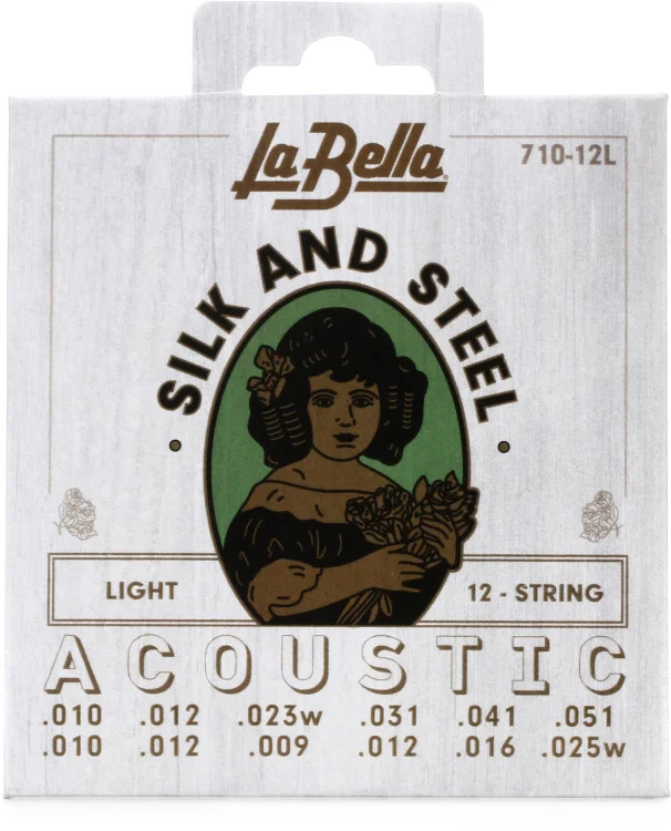 La Bella 710-12L 12-String Silk & Steel - Light